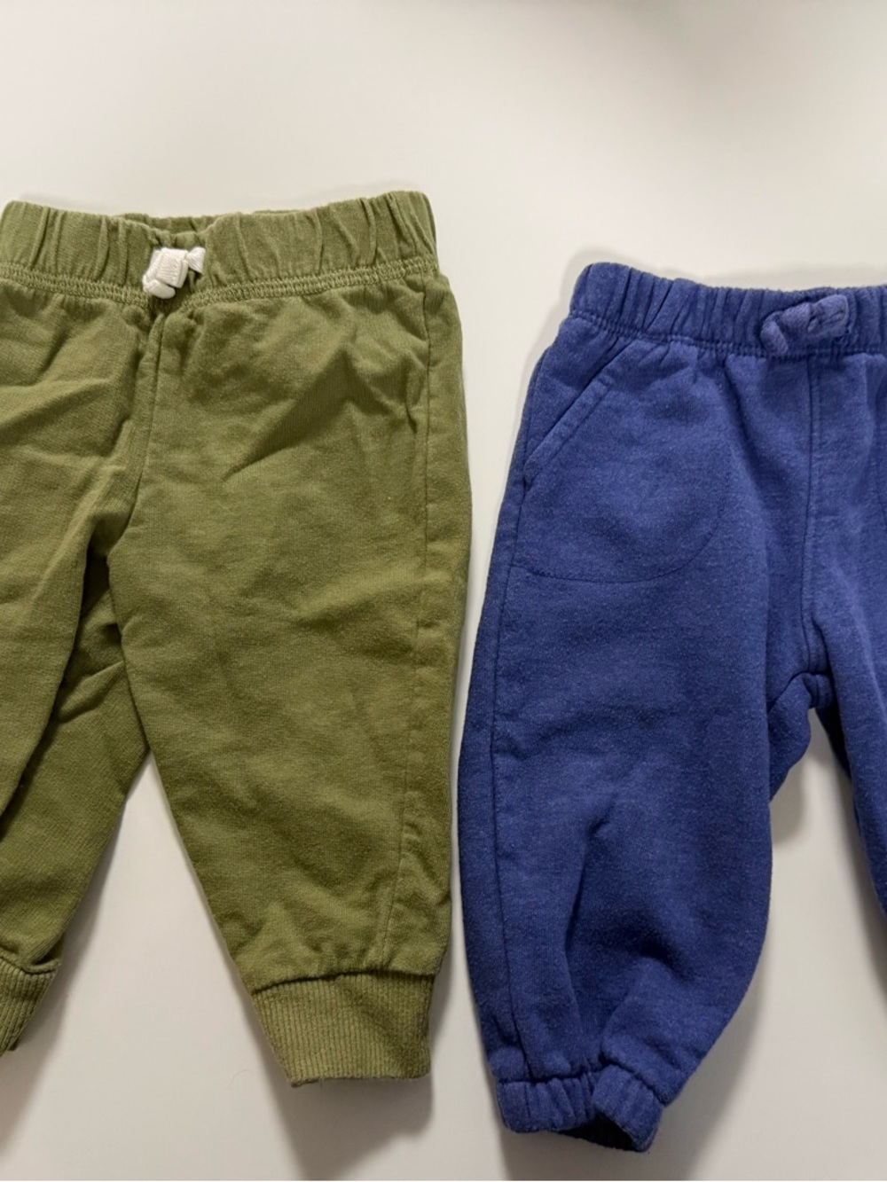 Carter's Olive Green and Blue Baby Jogger Pants Set